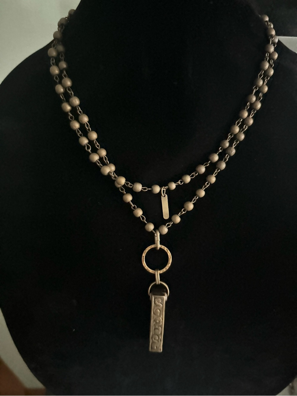 Bouchard Beaded Pendant Necklace